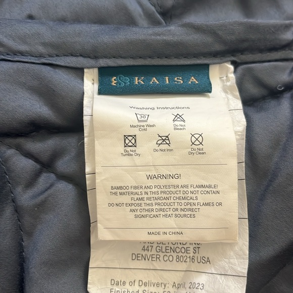 Weighted lap blanket 7.5 lbs, 41x53” - Picture 3 of 4